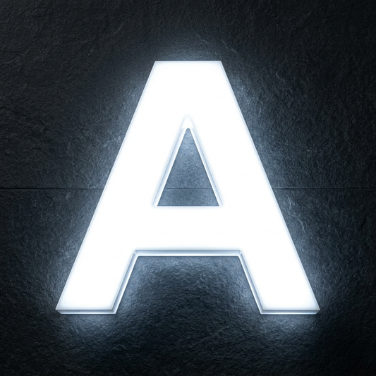 25mm Solid Acrylic Letter A