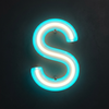 360 Acrylic Neon Single Letter S