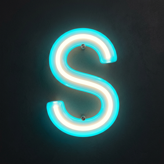 360 Acrylic Neon Single Letter S