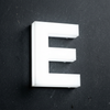 Acrylic Rimless Letter E