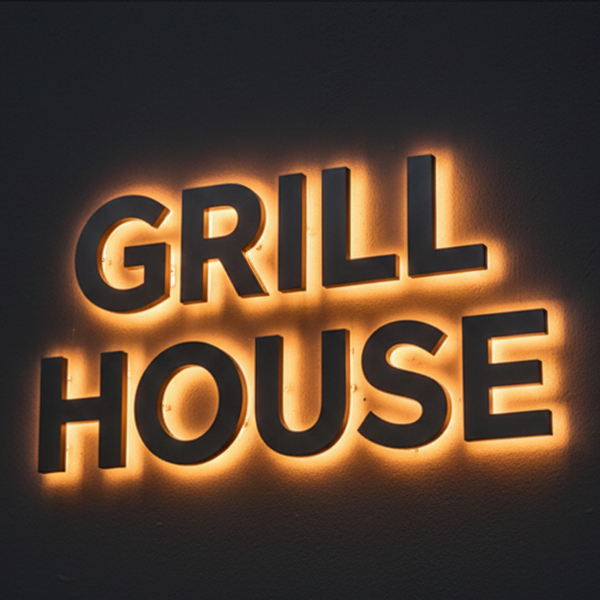 Backlit Metal Sign