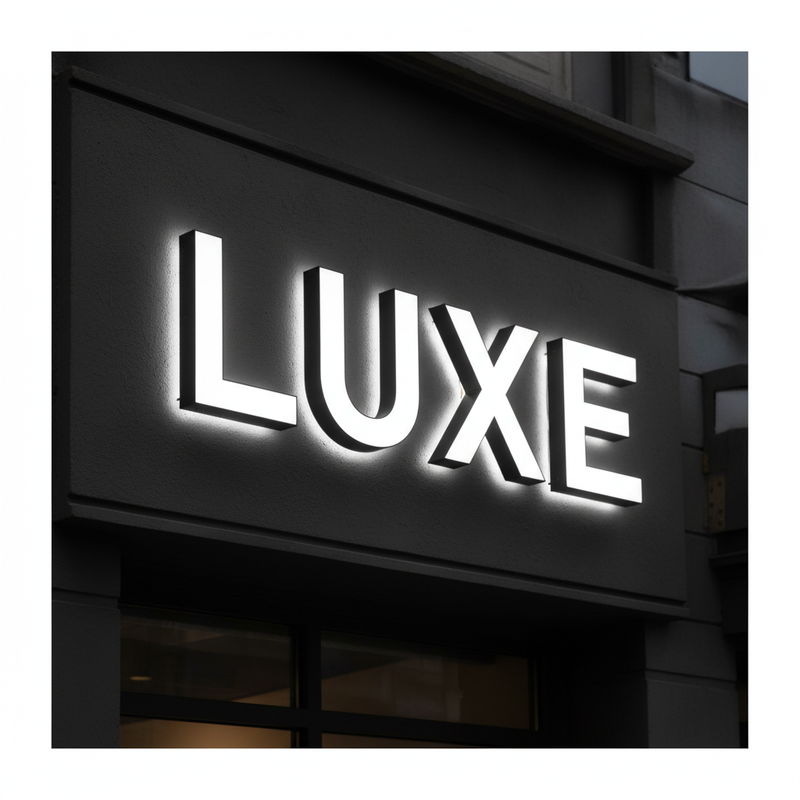 Channel Letter Sign Set