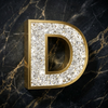 Diamond Acrylic Letter D Sample
