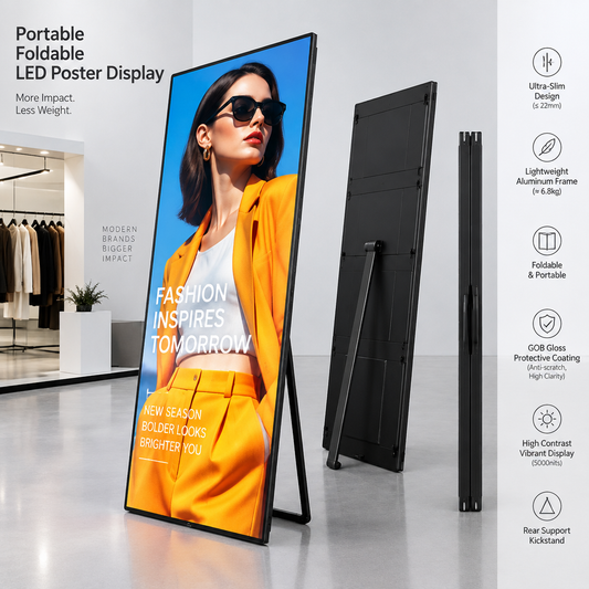 Foldable LED Poster With GOB
