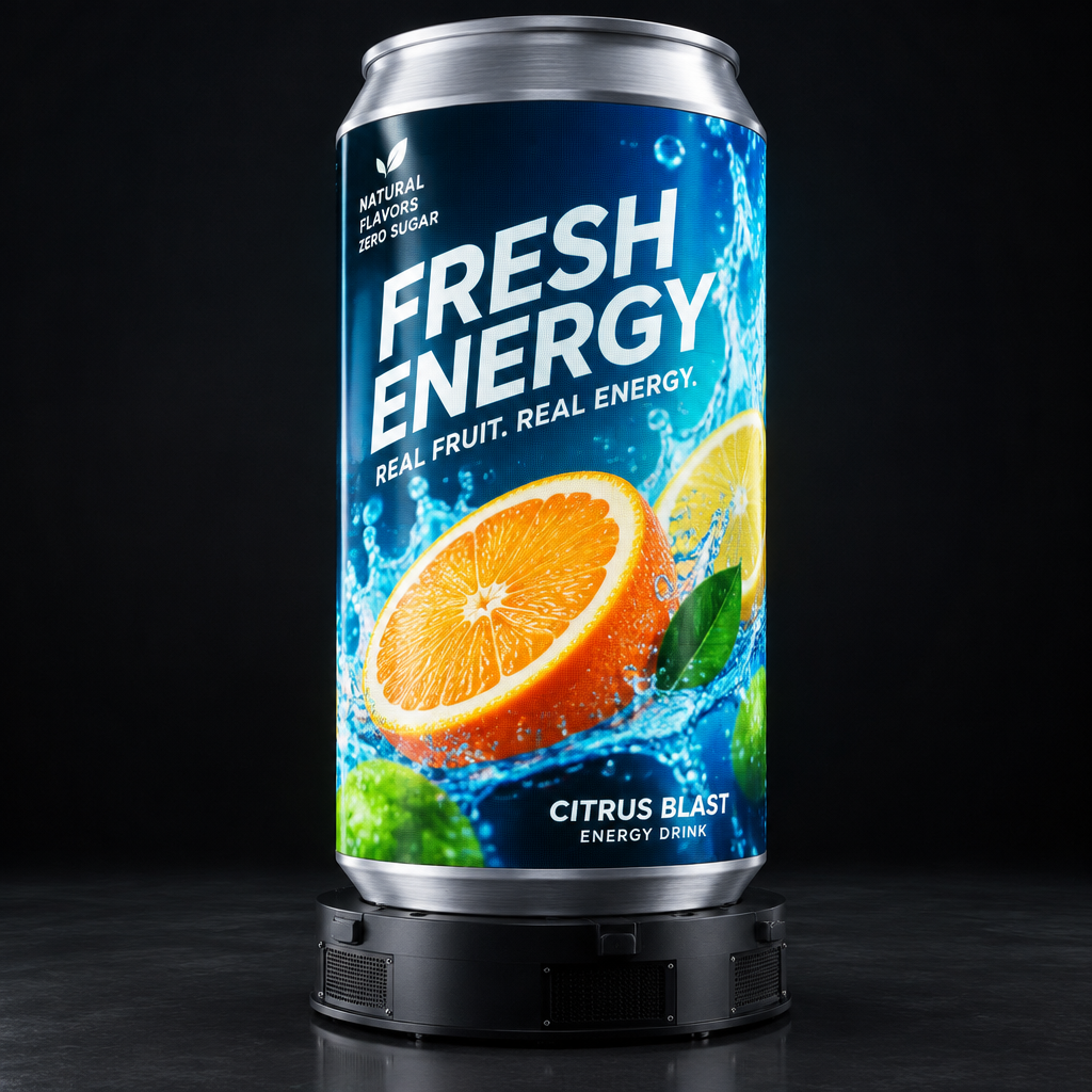 LED Can-shaped Display