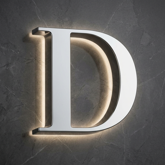 Dior Single Letter D Mirror Stainless Steel Sample