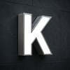 Metal Channel Letter K