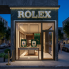 Rolex Stainless Steel Storefront Signage
