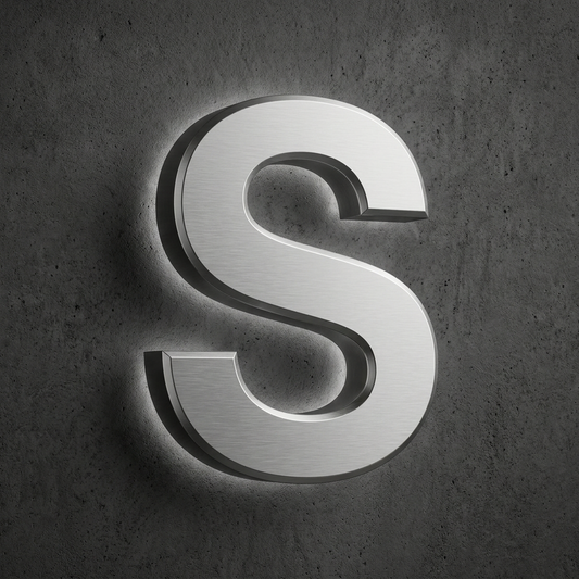 Stainless Steel Letter S Sample
